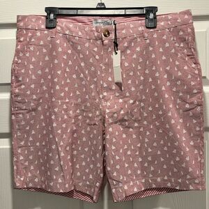 Sovereign Code Sailboat Print Cotton Shorts Pockets Mens XL SUMMER VACATION FUN